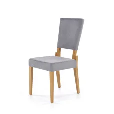 SORBUS CHAIR, COVER - GRAY, LEGS - HONEY OAK